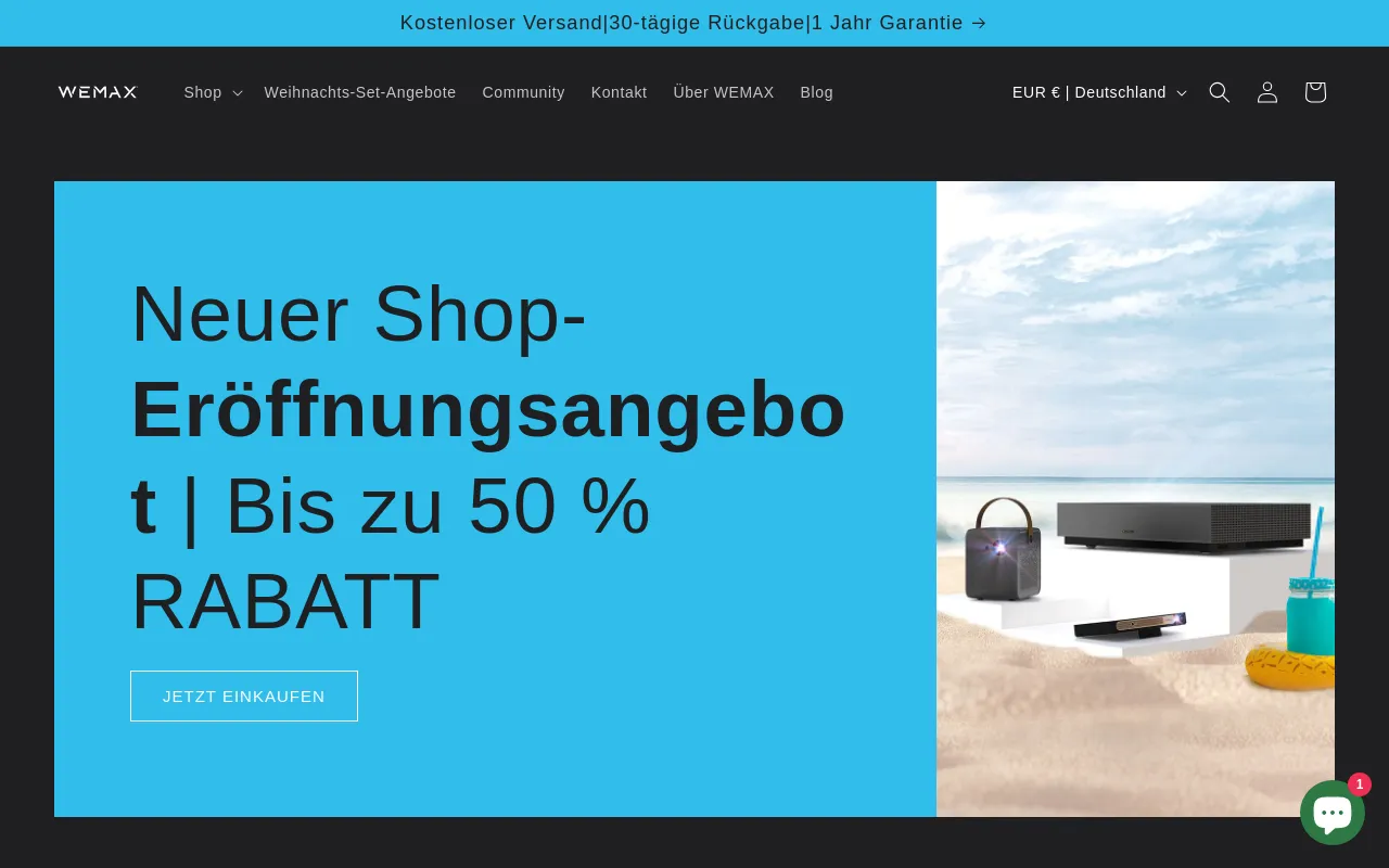 WEMAX DE screenshot