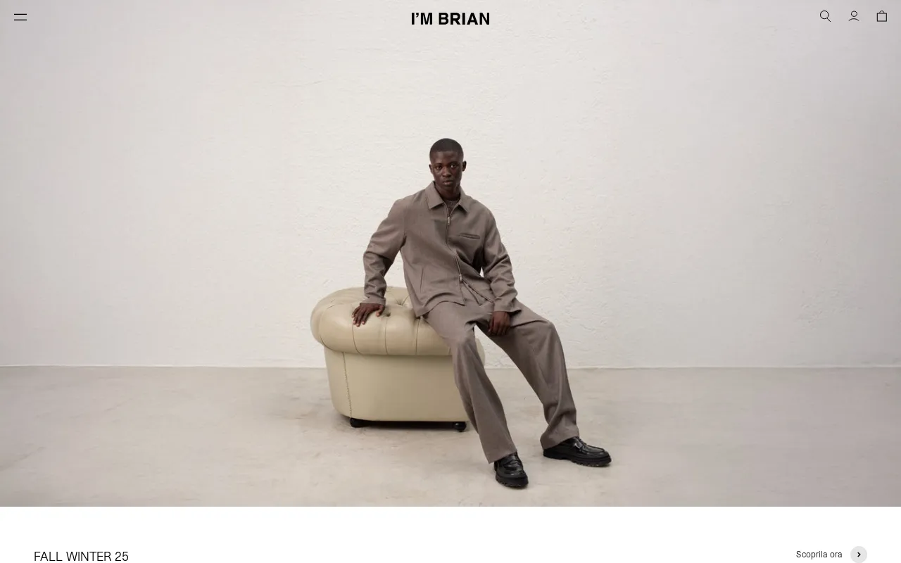 I'M BRIAN website screenshot