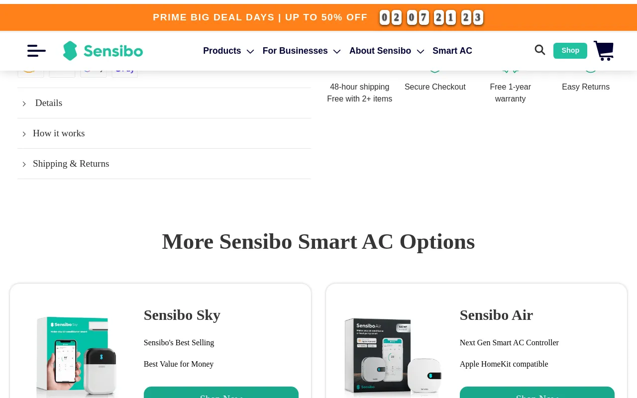 Sensibo screenshot