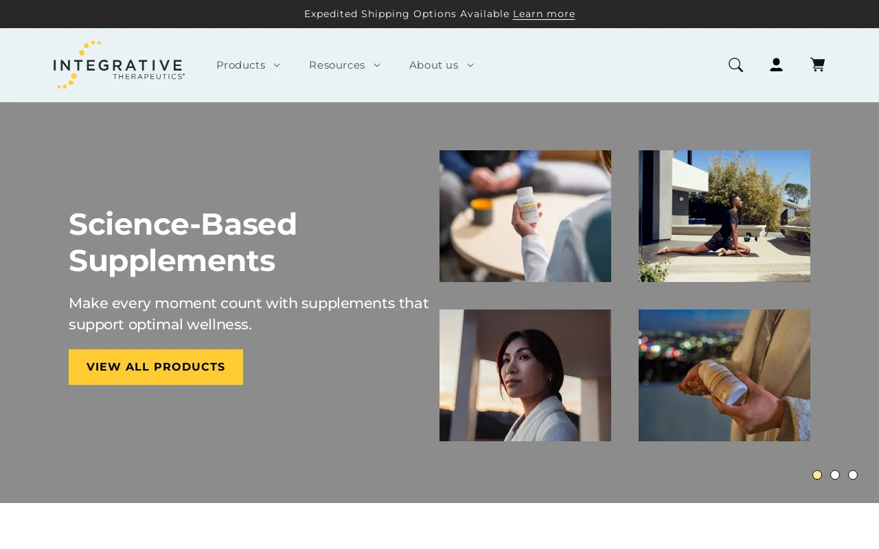 Integrative Therapeutics® screenshot