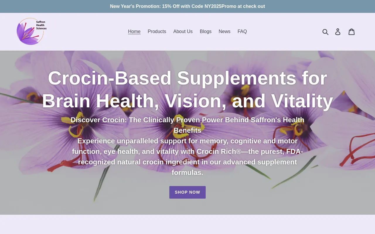 Saffron Health Sciences screenshot
