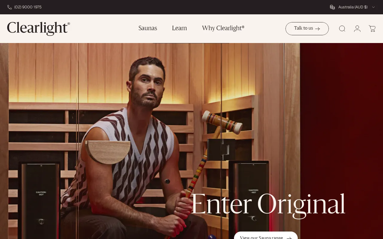 Clearlight Saunas ANZ screenshot