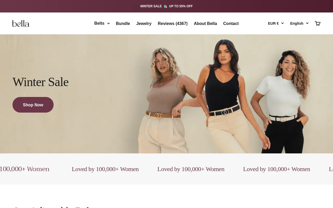 Bella Belts screenshot