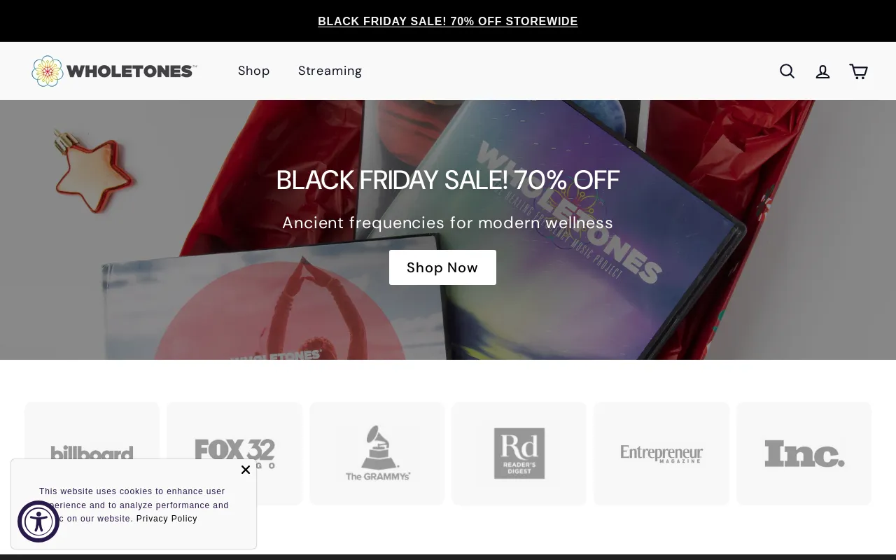 Wholetones screenshot