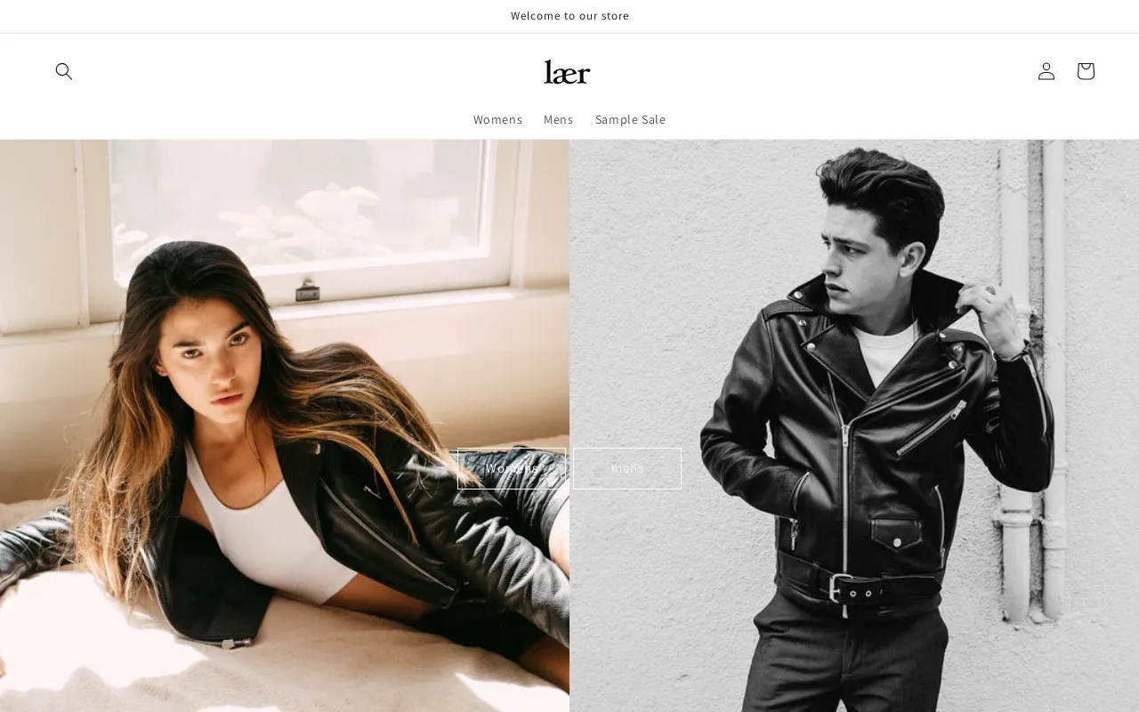 Laer Brand website screenshot