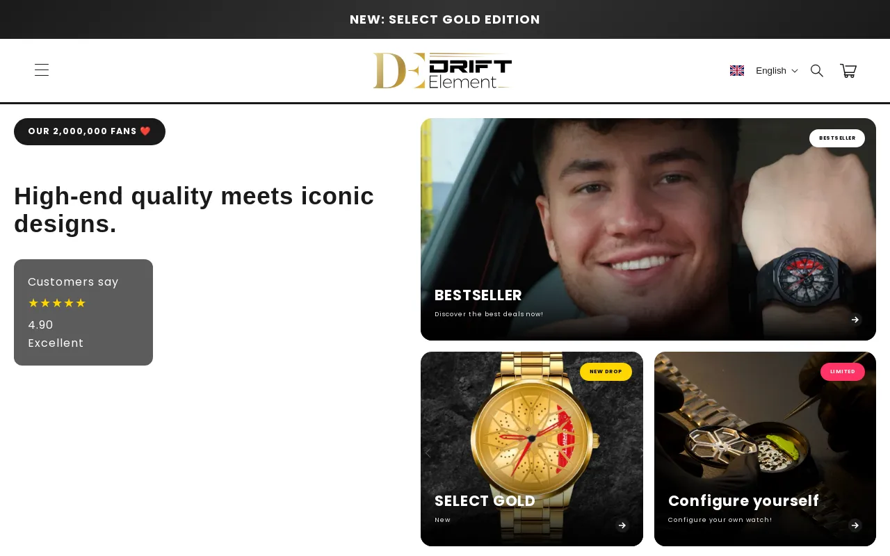 DriftElement screenshot