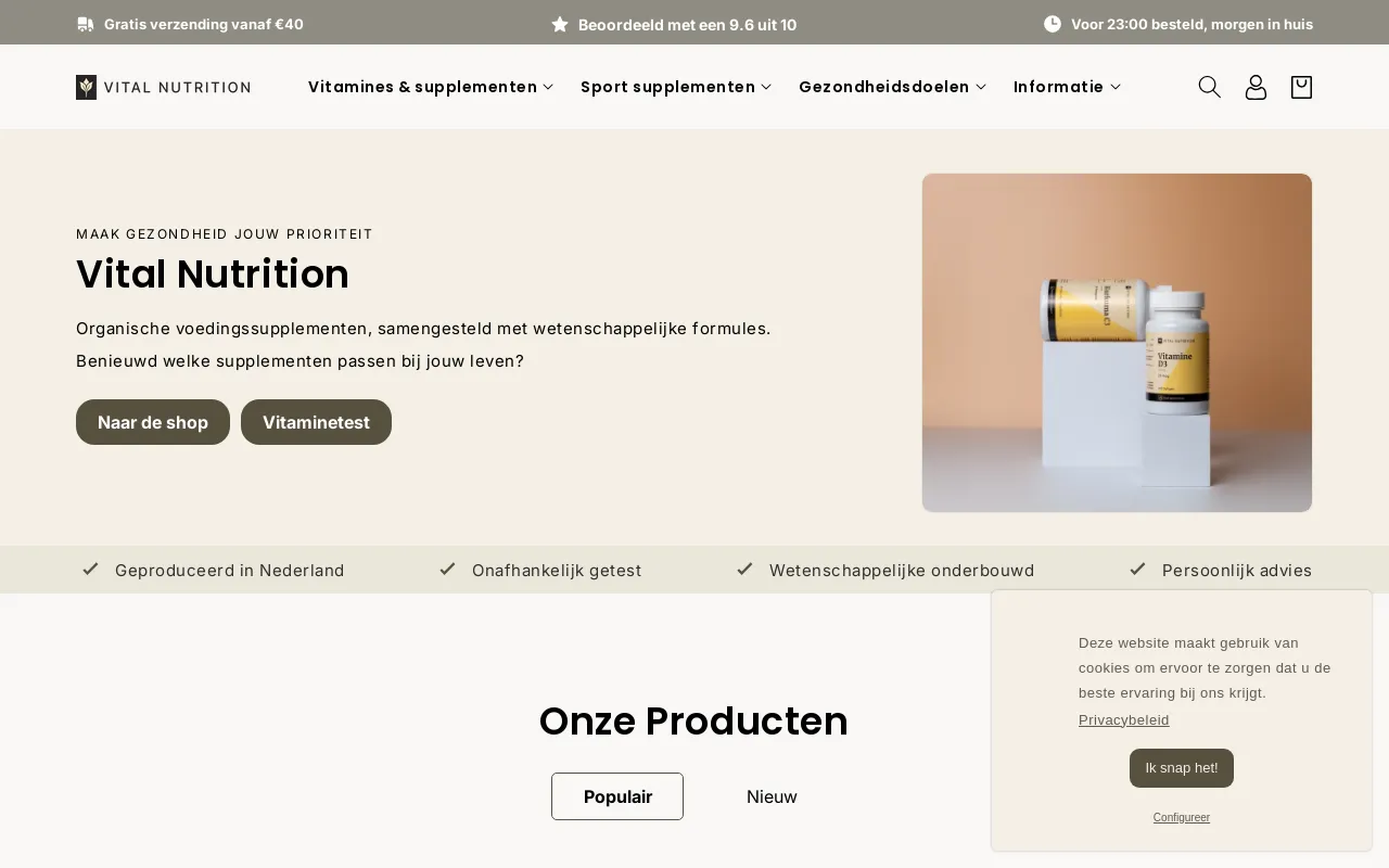 Vital Nutrition screenshot