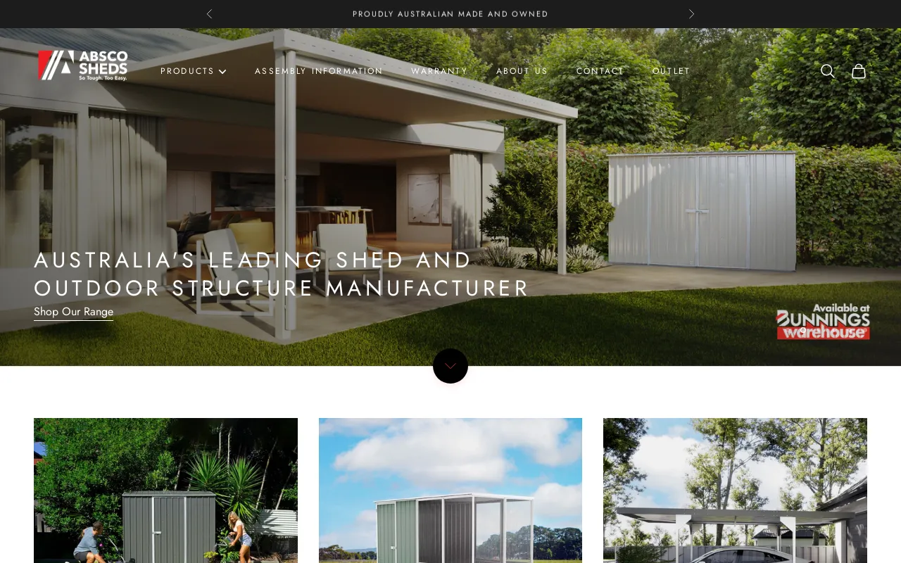 AbscoSheds AU screenshot