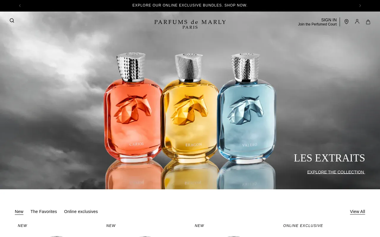 Parfums de Marly USA screenshot
