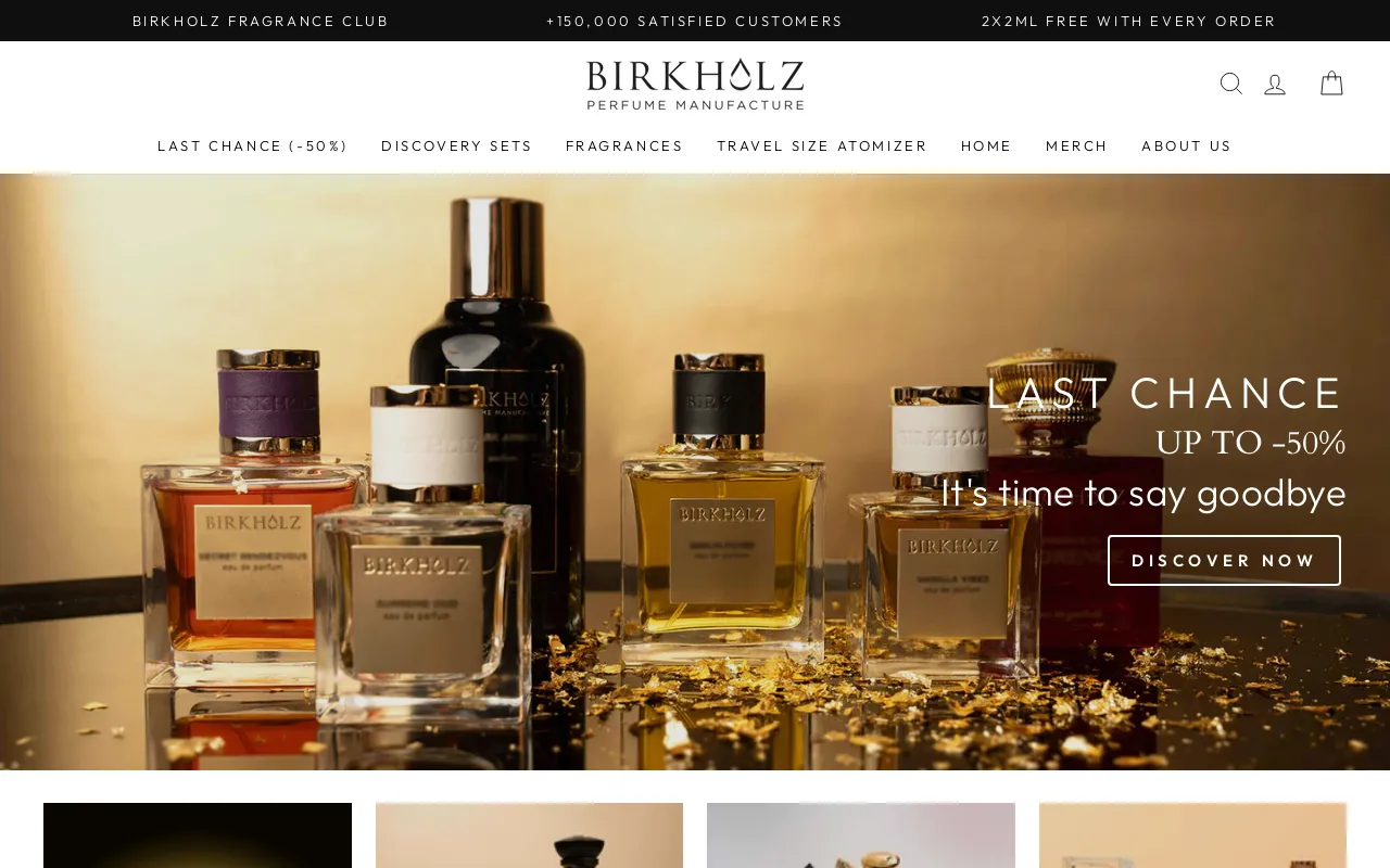 Birkholz Perfume Manufacture screenshot