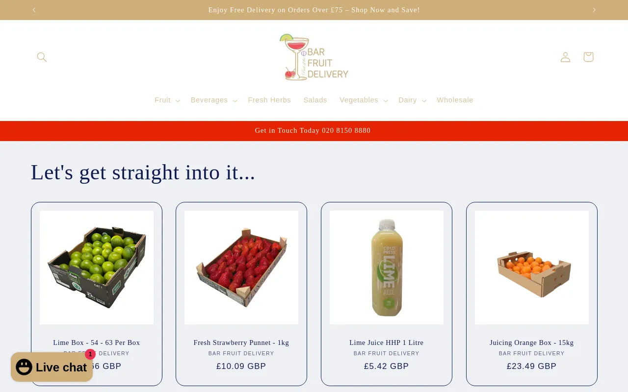 Bar Fruit Delivery screenshot