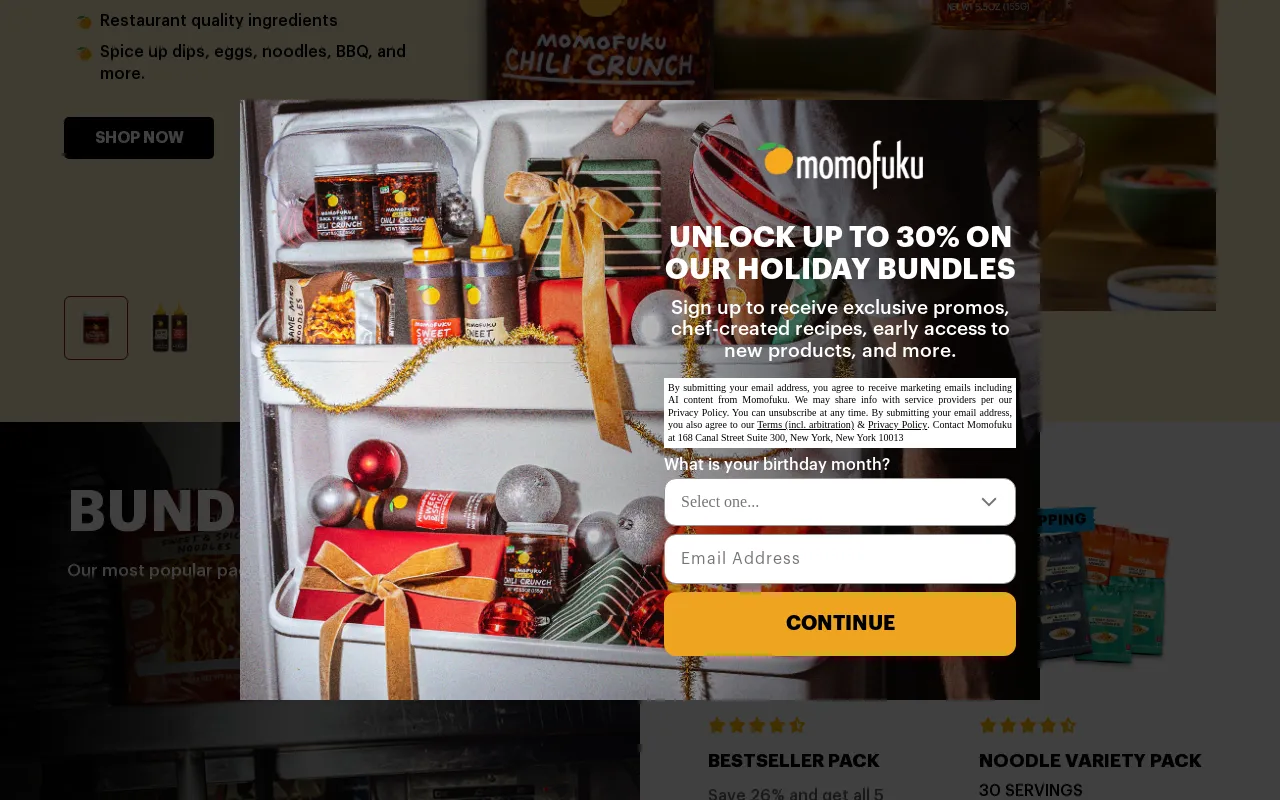 Momofuku Goods screenshot