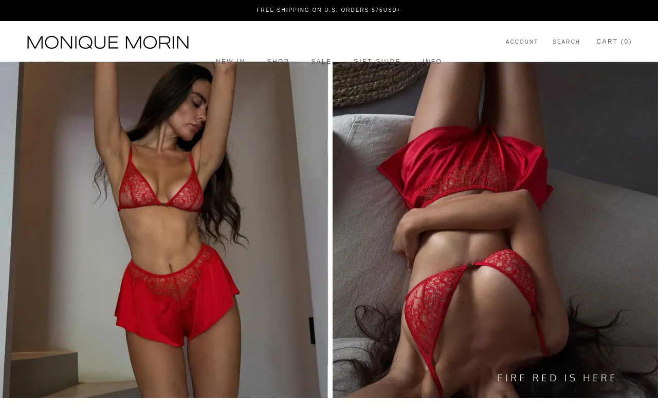 Monique Morin Lingerie screenshot