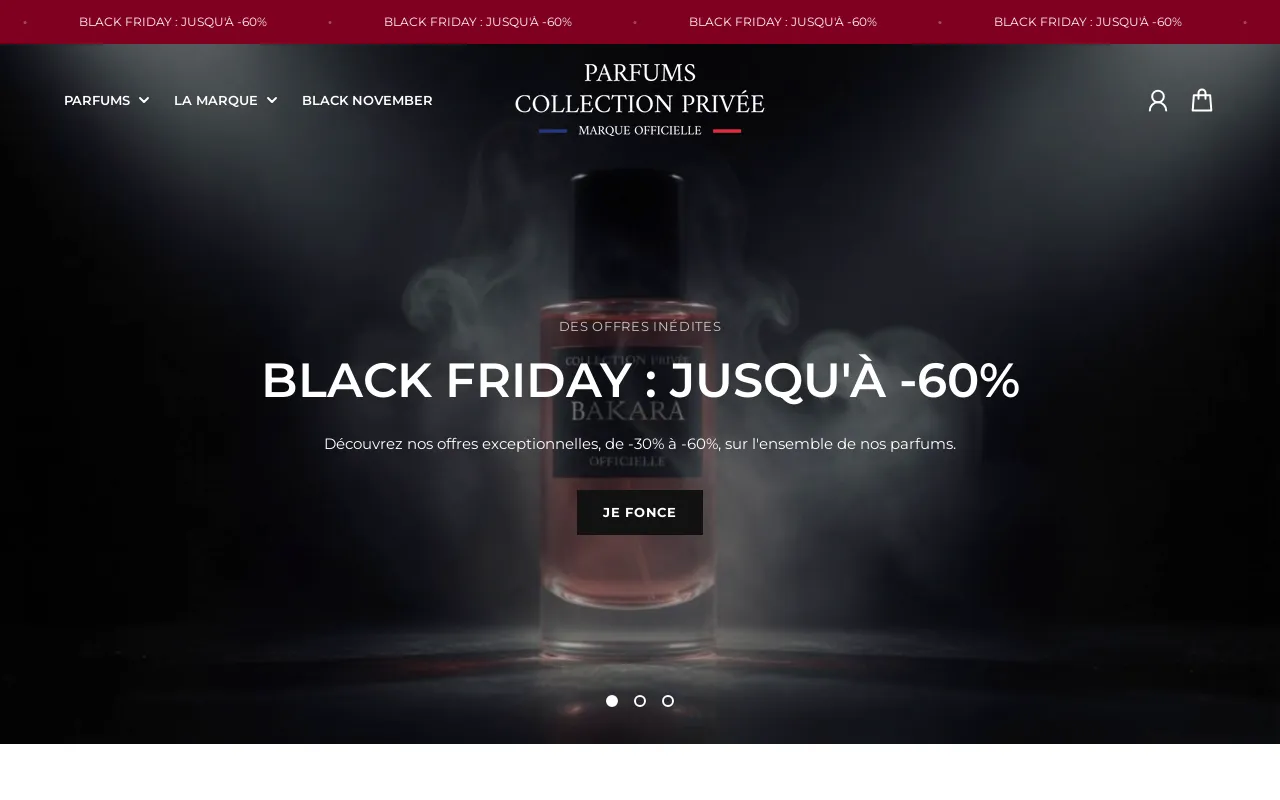 PARFUMS COLLECTION PRIVÉE screenshot