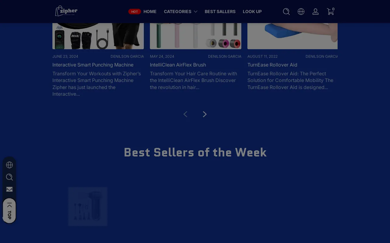 zipher website screenshot