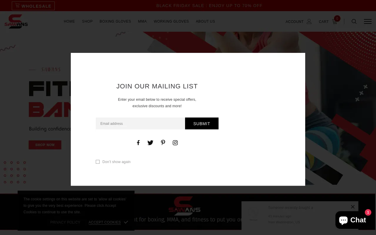 SAWANS Fitness gear screenshot