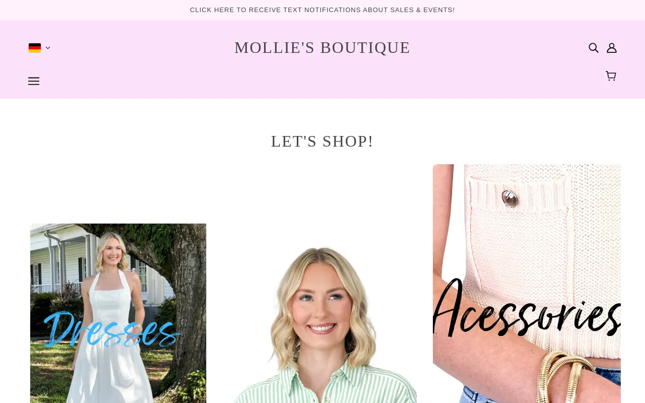 Mollie's Boutique screenshot