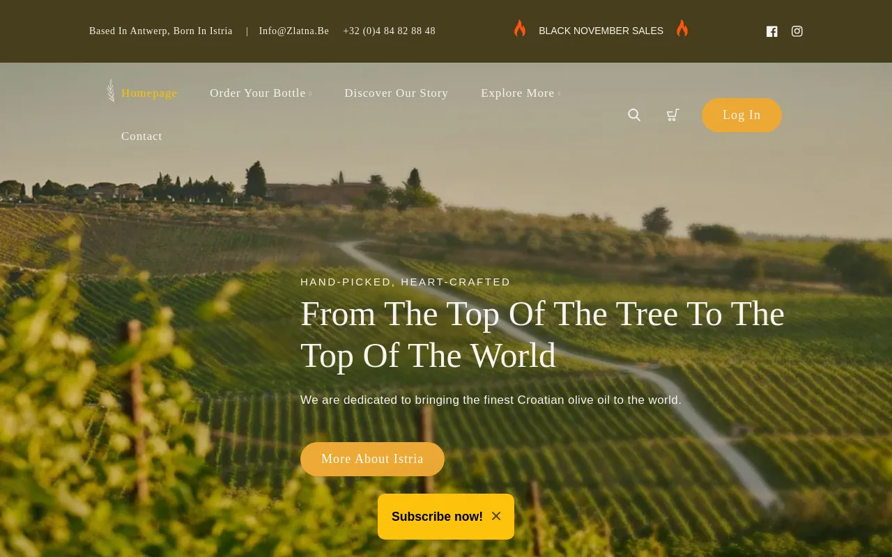 Zlatna website screenshot