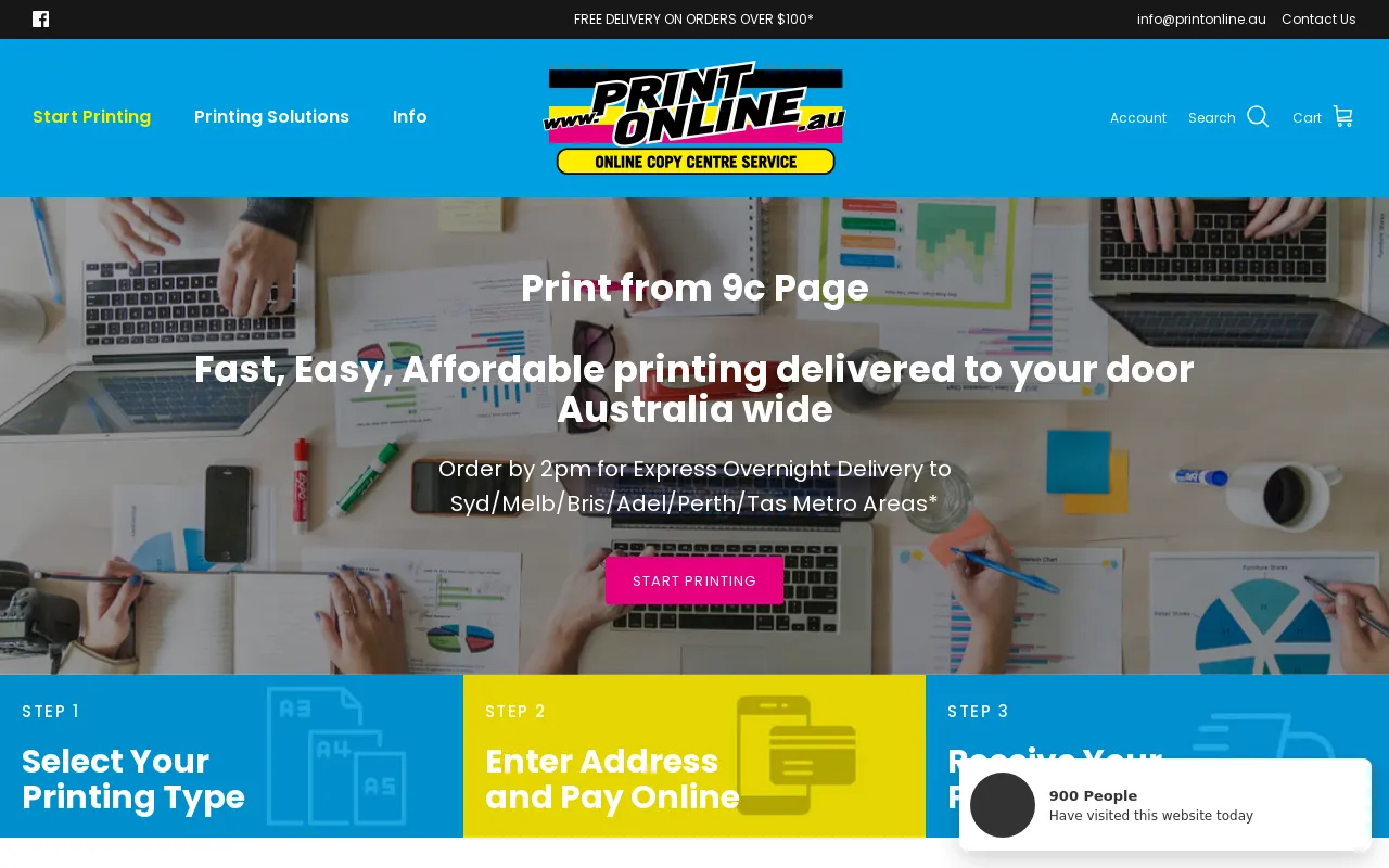 Print Online AU screenshot