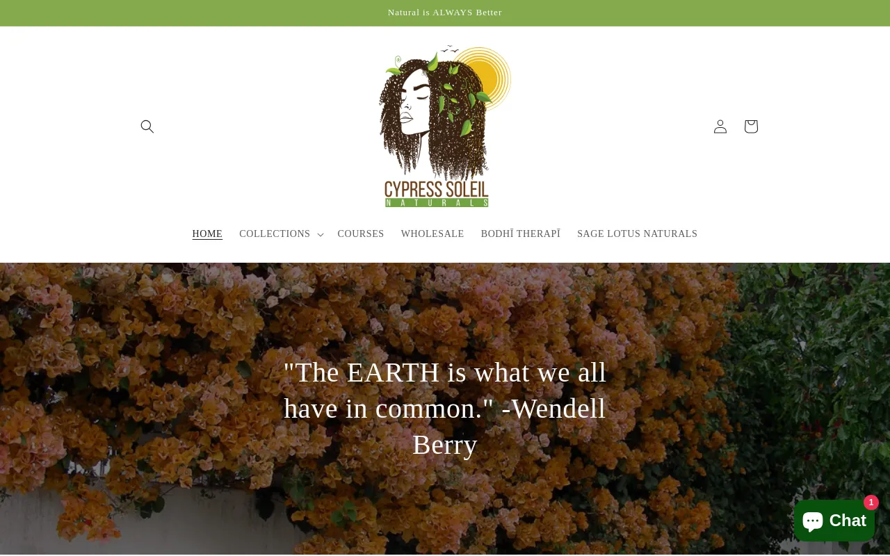 Cypress Soleil Naturals screenshot