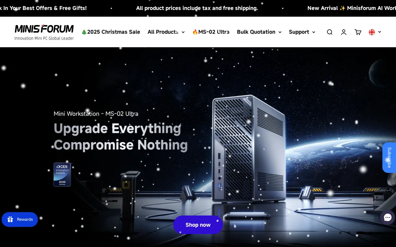 MINISFORUM UK screenshot