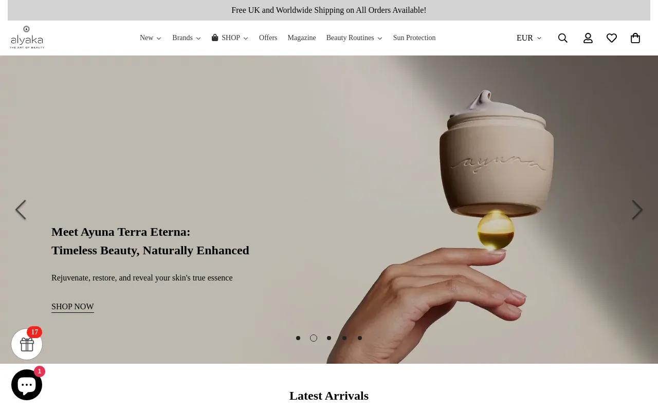Alyaka.com screenshot