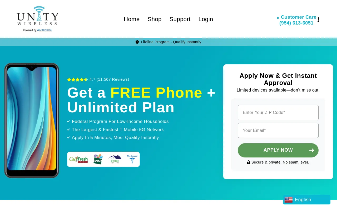 Unity Wireless screenshot