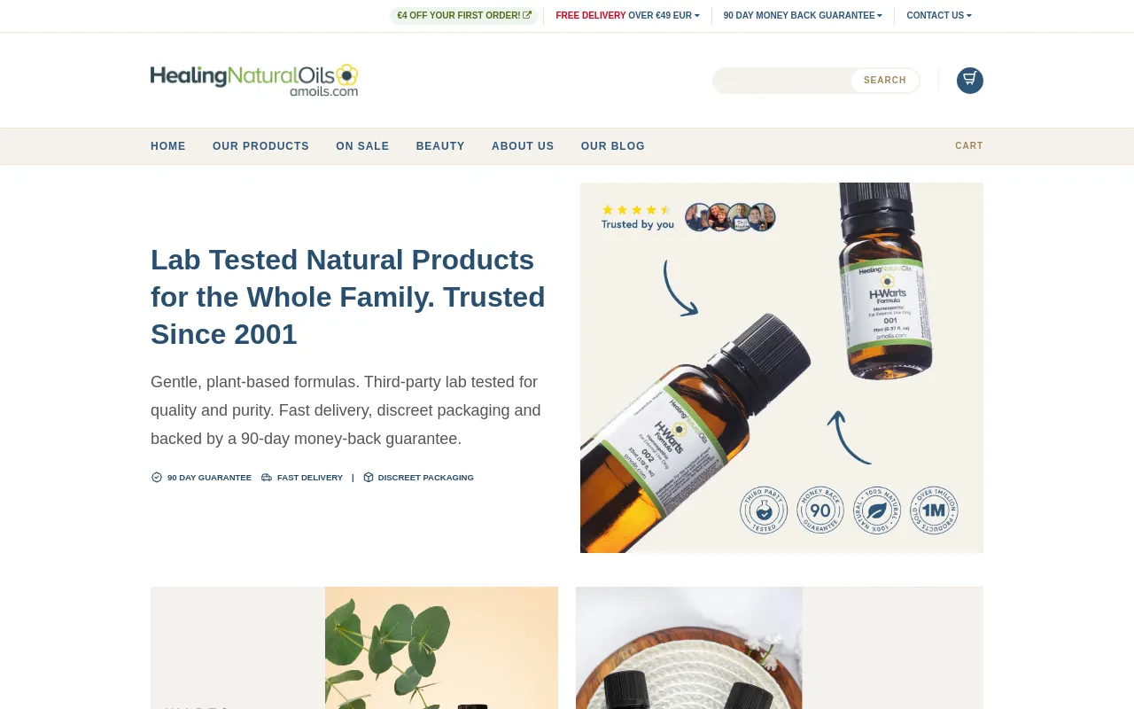 Healing Natural Oils screenshot