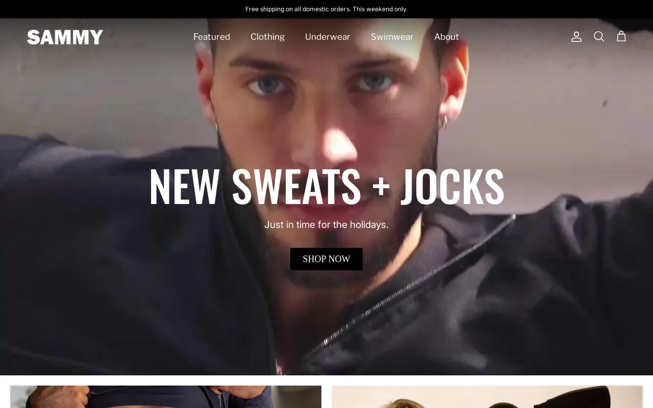 SAMMY Menswear® screenshot
