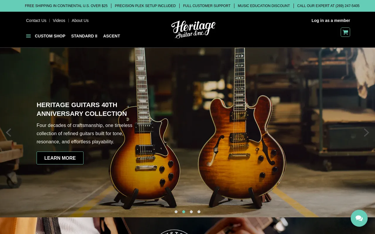 Heritage Guitars screenshot
