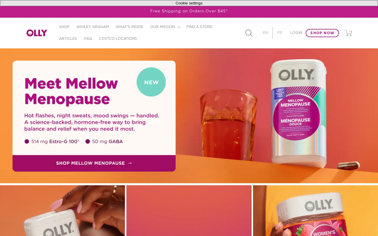 OLLY Canada screenshot