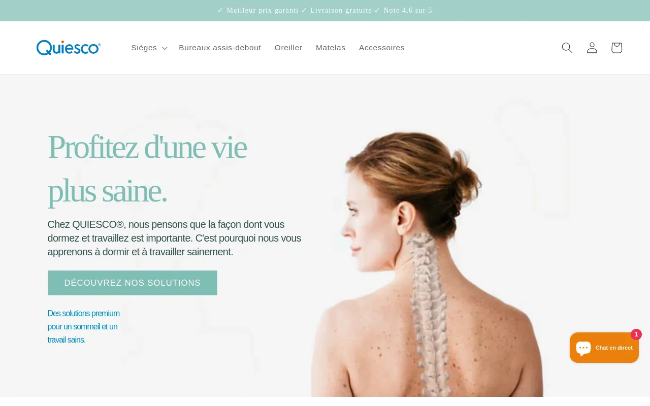 quiesco.fr website screenshot