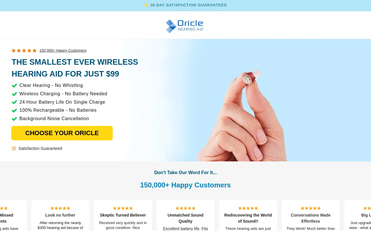 Oricle Hearing screenshot