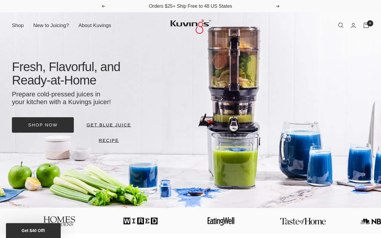 Kuvings USA screenshot
