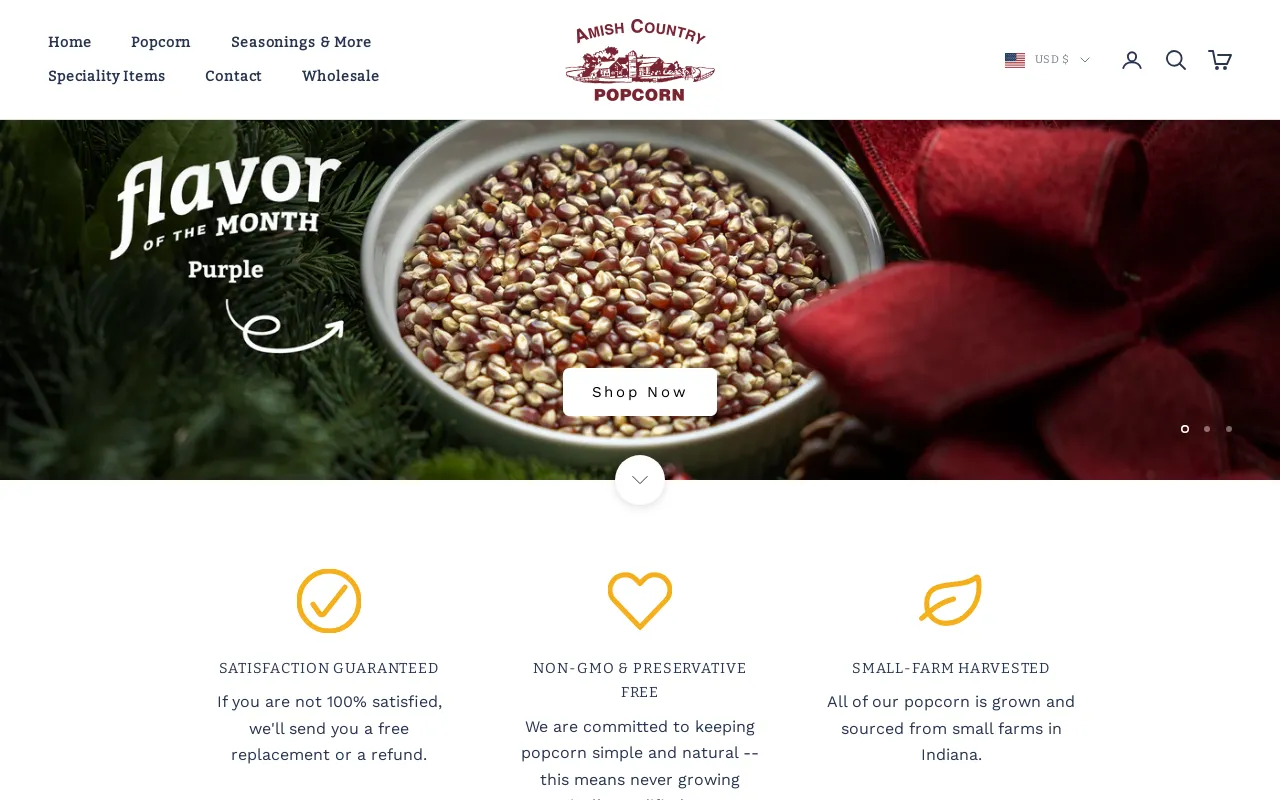 Amish Country Popcorn screenshot