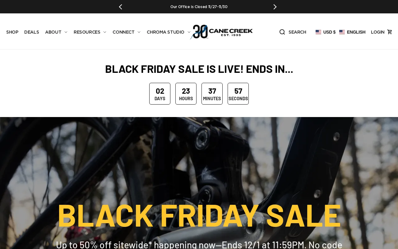 Cane Creek Cycling Components screenshot
