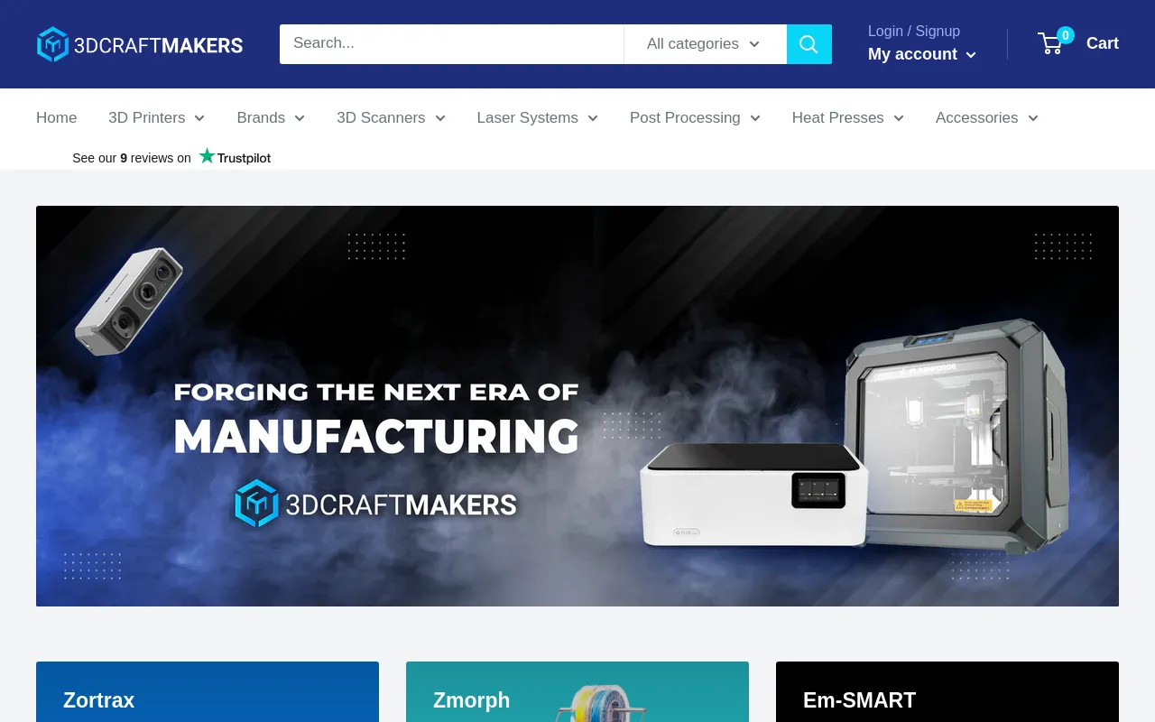 3DCraftMakers website screenshot