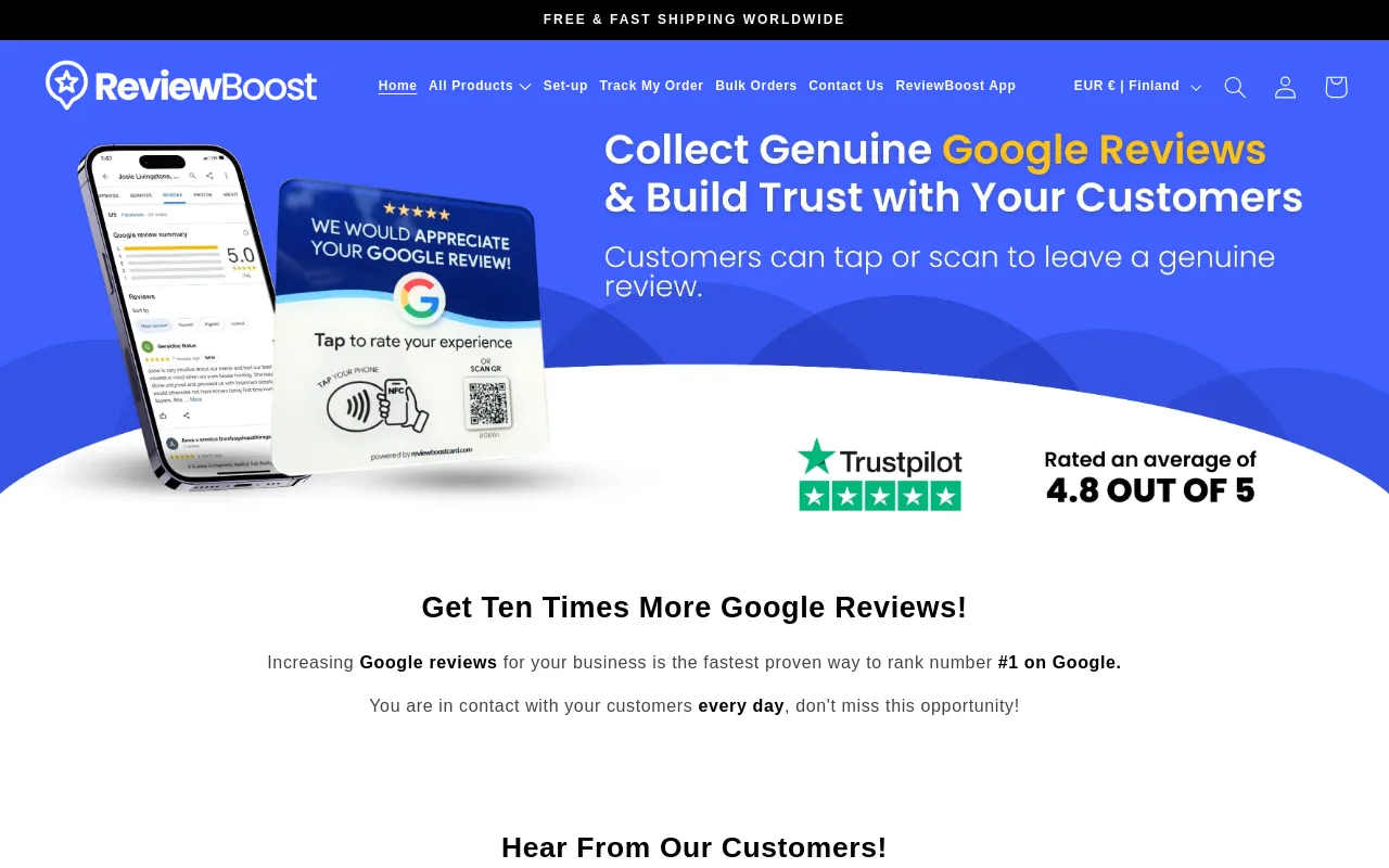 ReviewBoost screenshot