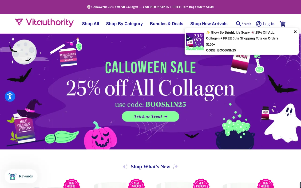 Vitauthority screenshot