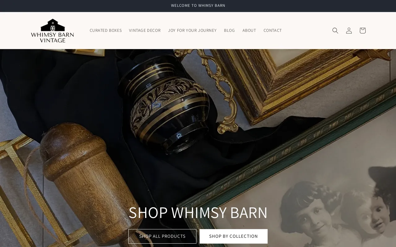 Whimsy Barn website screenshot