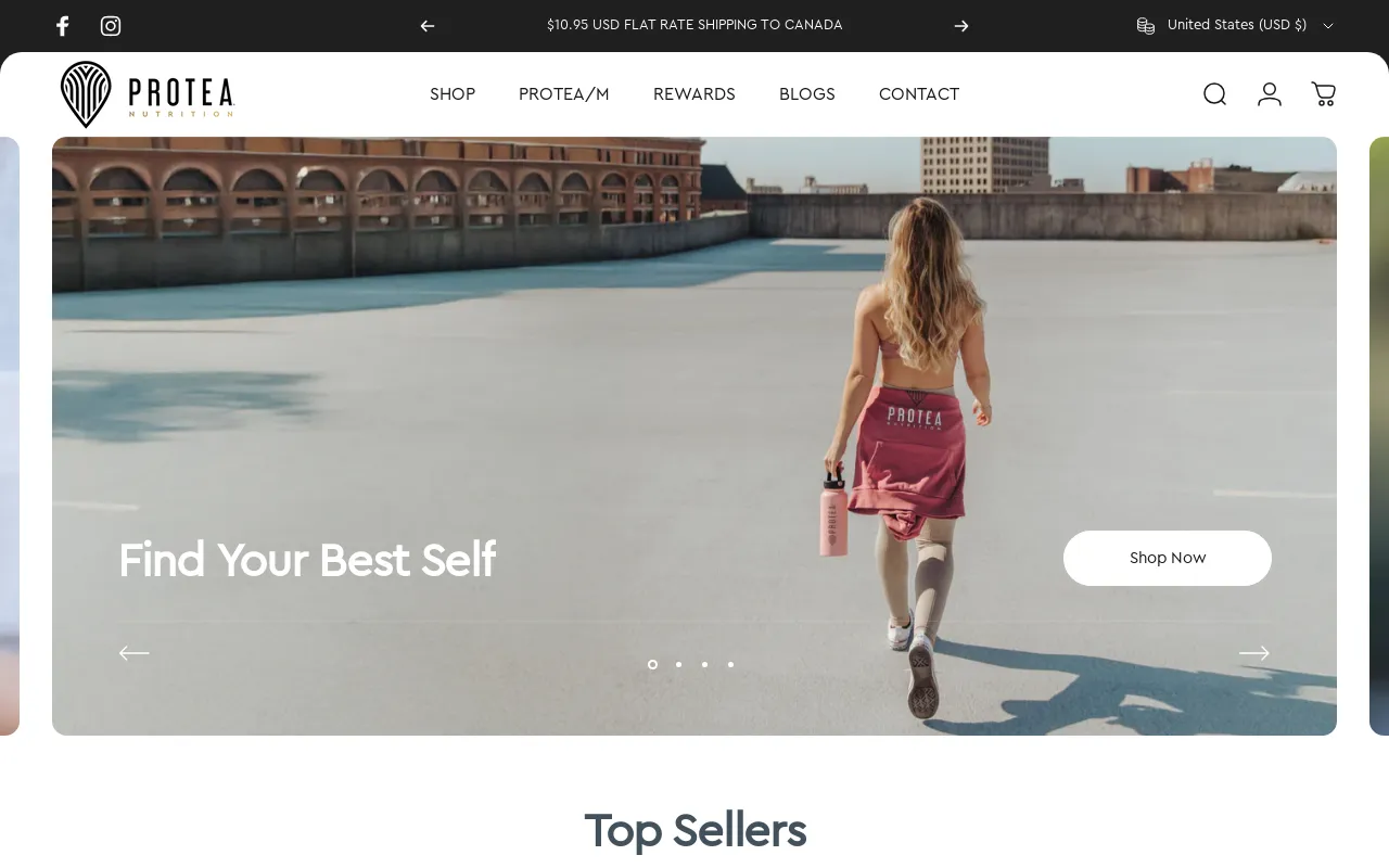 Protea Nutrition website screenshot