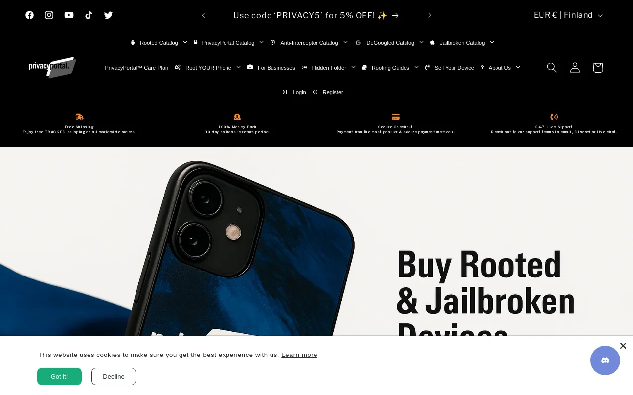 PrivacyPortal screenshot
