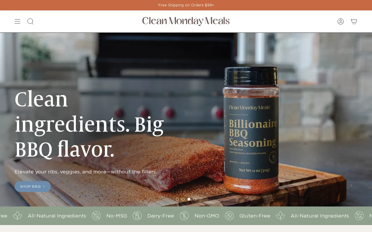 Clean Monday Meals screenshot