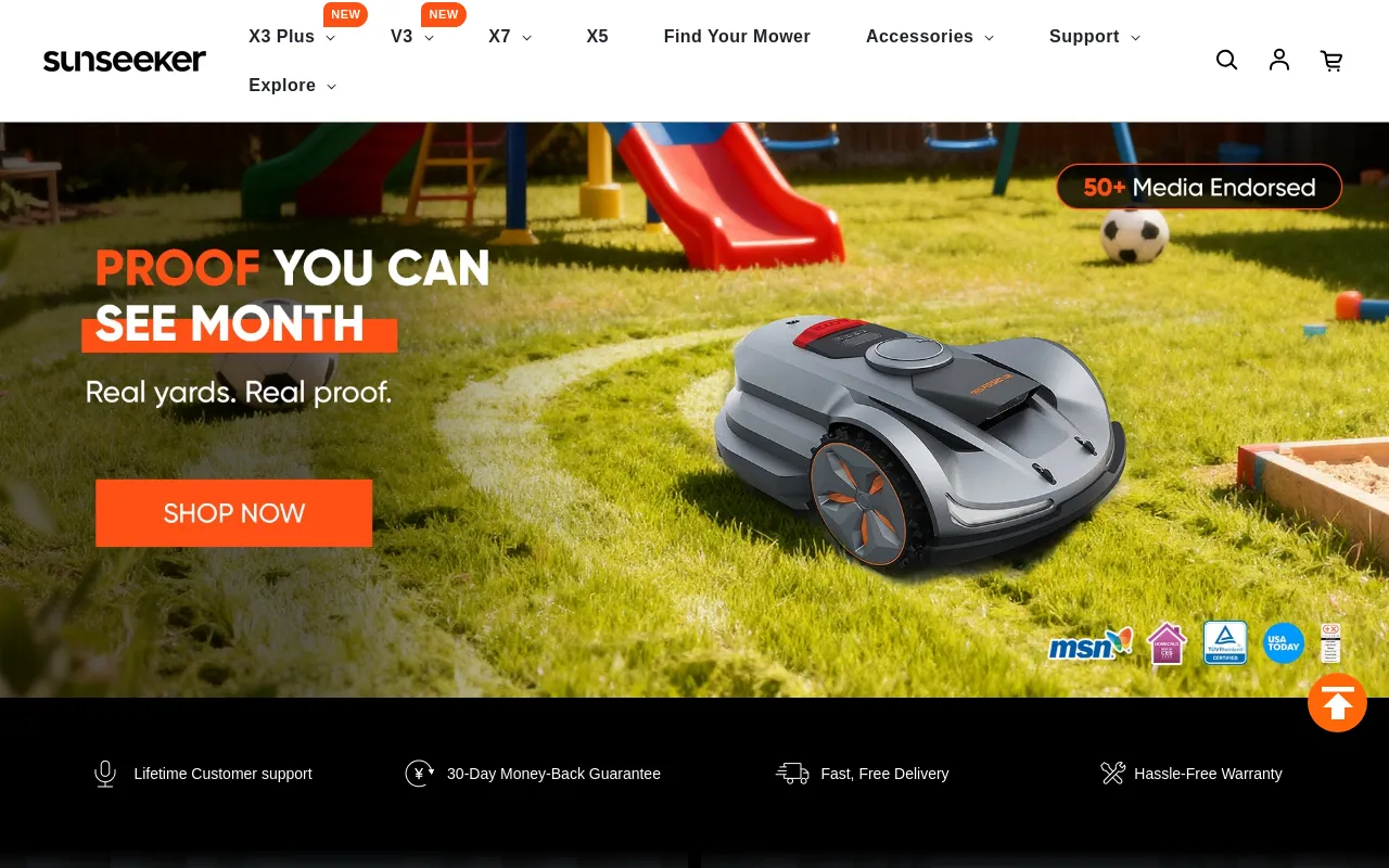 SUNSEEKER Tech screenshot