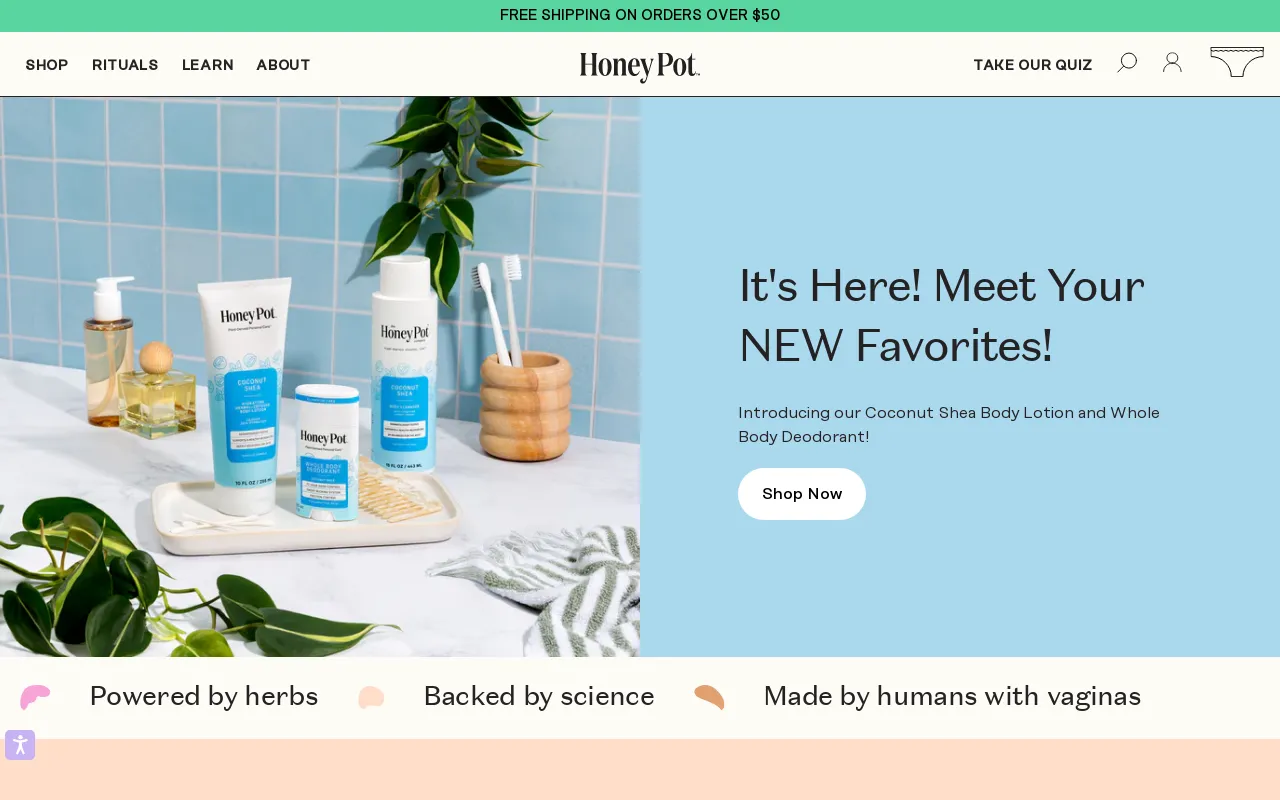 The Honey Pot - Feminine Care screenshot