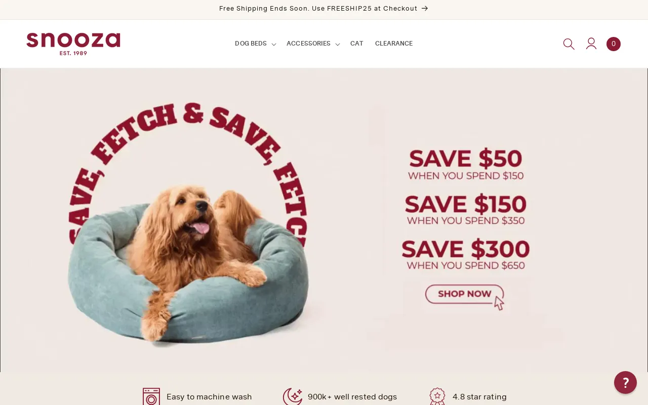 Snooza Pet Products screenshot