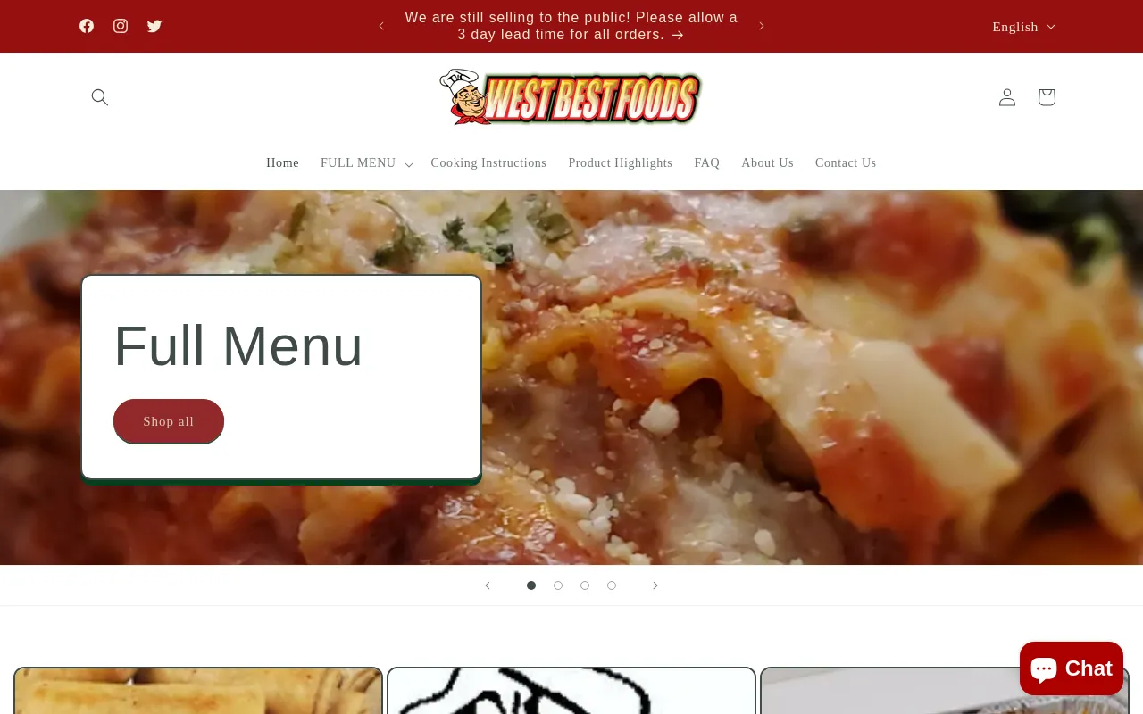West Best Foods screenshot
