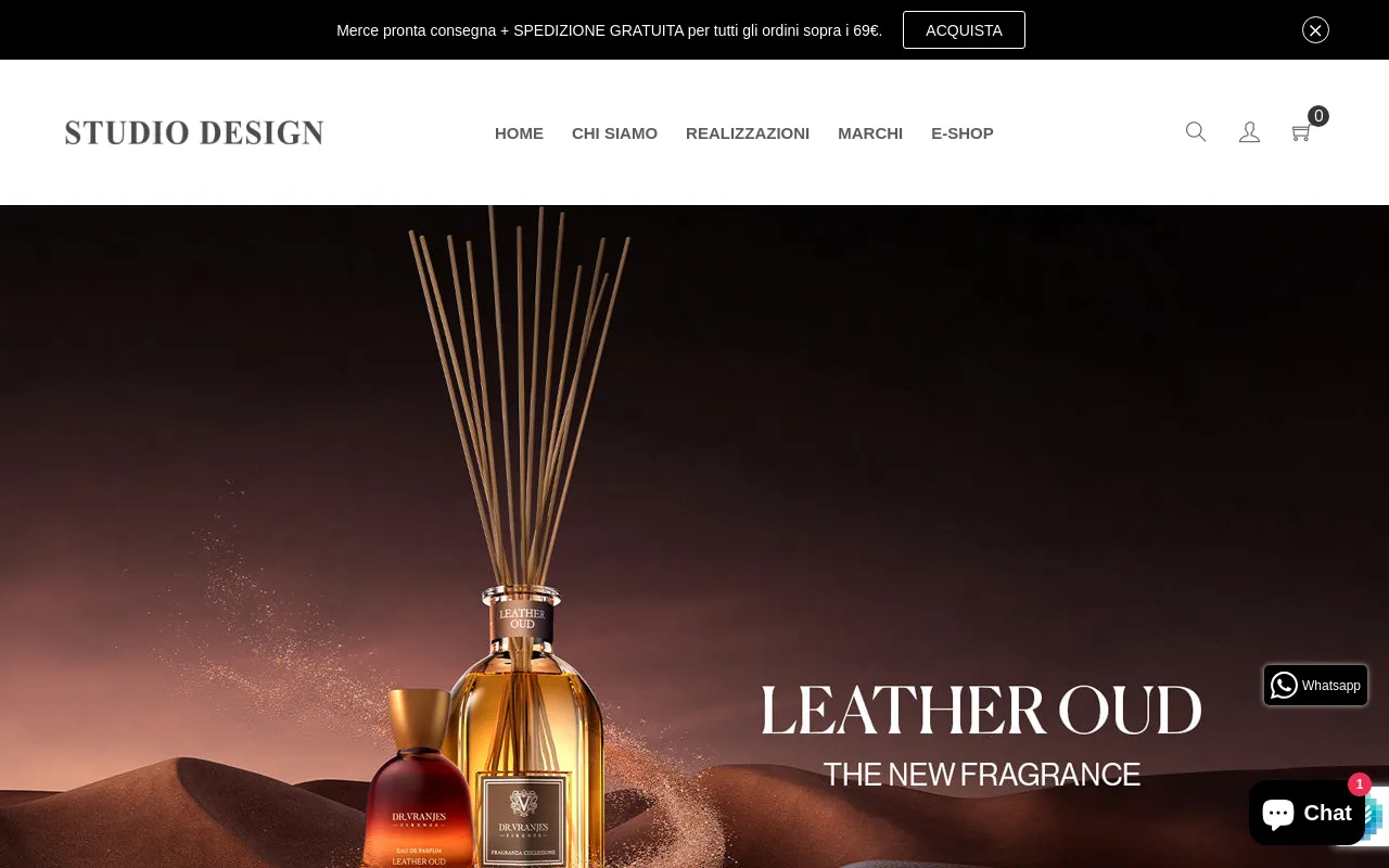 STUDIO DESIGN website screenshot