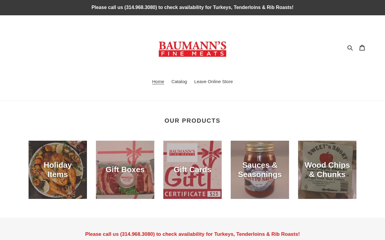 baumannsmeats screenshot