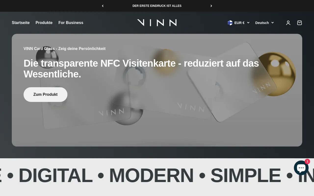 VINN Card screenshot